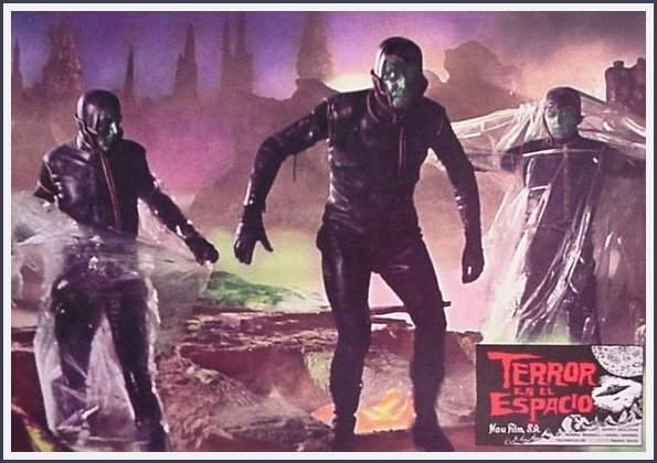 Locandina spagnola con gli alieni zombie